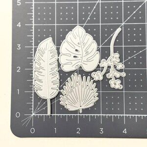New 4pk Leaves Metal Die Cuts Scrapbook Card Making